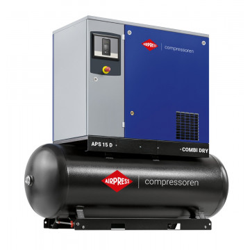 Screw Compressor APS 15D Combi Dry G3 13 bar 15 hp/11 kW 1150 l/min 500 l