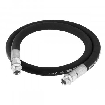 High-pressure air hose 3/8" 1 m straight fitting