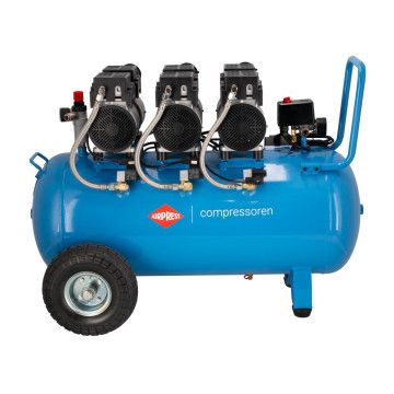 Silent oil free compressor LMO 90-380 8 bar 3 hp (3 x 1 hp) / 2.25 kW 140 l/min 100 l