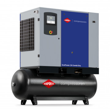 Screw compressor EcoPower 20 Combi Dry 10 bar 20 HP/15 kW 2267 l/min 500 l