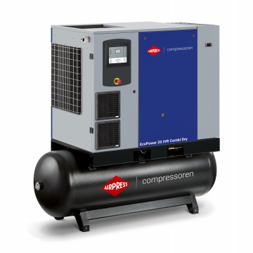 Screw compressor EcoPower 20D IVR Combi Dry 13 bar 20 HP/15 kW 816 - 2880 l/min 500 l