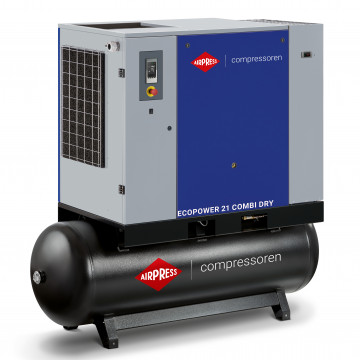 Screw compressor EcoPower 20B Combi Dry 10 bar 20 HP/ 15 kW 2310 l/min 500 l 