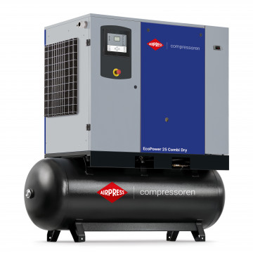 Screw compressor EcoPower 25 Combi Dry 10 bar 25 HP/18.5 kW 2917 l/min 500 l