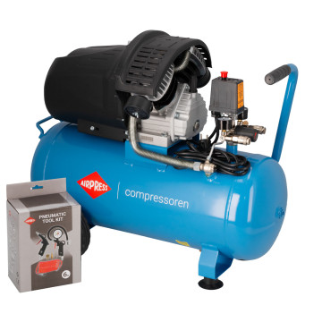 Compressor HL 425-50 8 bar 3 hp/2.2 kW 260 l/min 50 l with accessories