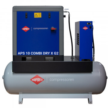 Screw Compressor APS 10 Combi Dry X G2 10 bar 10 hp/7.5 kW 920 l/min 500 l