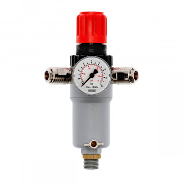 Pressure reducing valve 1/2" 12 bar with 2 quick couplings