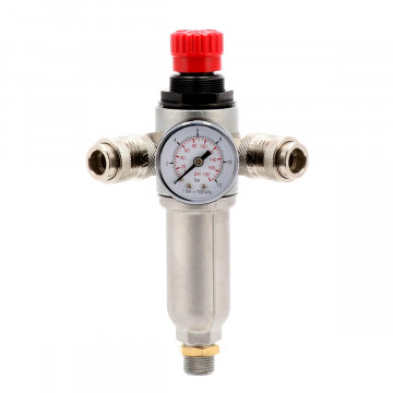 Pressure reducing valve 3/8" 10 bar with 2 quick couplings universal