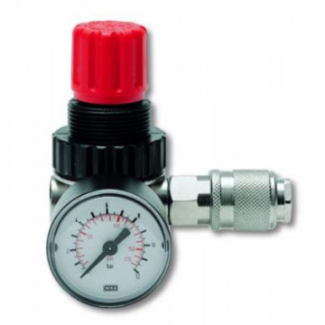 Pressure reducing valve 1/4" 12 bar with 1 quick coupling