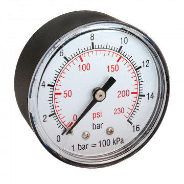 Pressure gauge 1/4" rear connection 50 mm