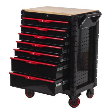 Tool trolley 215 tools 7 drawers