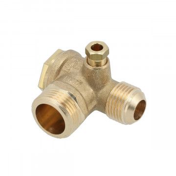 Non-return valve 3/4" x 1/2" x 1/8" 