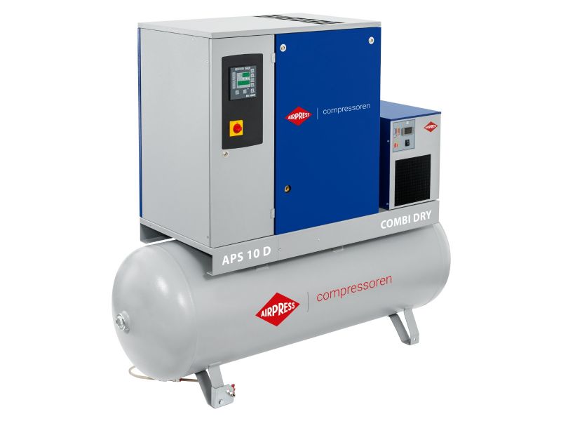 Screw Compressor APS 10D Combi Dry 10 bar 10 hp/7.5 kW 1000 l/min 500 l