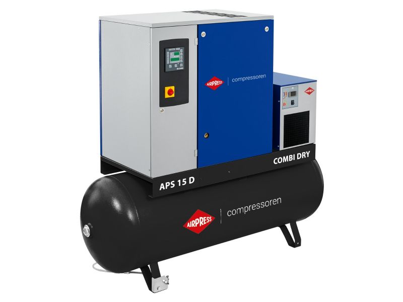 Screw Compressor APS 15D Combi Dry 10 bar 15 hp/11 kW 1550 l/min 500 l