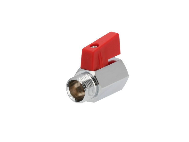 Ball valve with rotation button 3/8