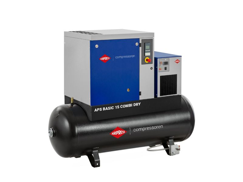 Screw compressor APS 15 Basic Combi Dry 10 bar 15 hp/11 kW 1416 l/min 500 l