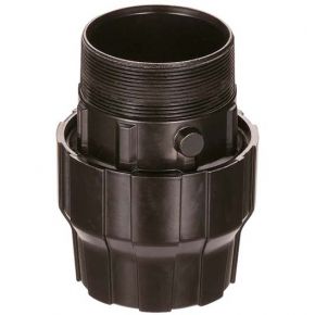 Aluminium sleeve coupling/nipple 63 mm 1/2" male