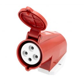 Power socket 400 V 4 pole 16 A