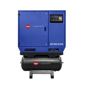 Silent Compressor APZ  900-90-90S 10 bar 7.5 hp/5.5 kW 611 l/min 2x 90 l star delta switch