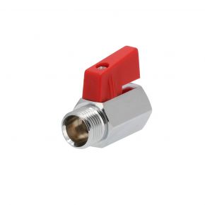 Ball valve with rotation button 3/8" 50 mm