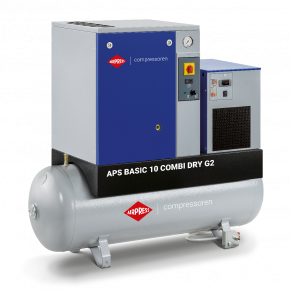 Screw Compressor APS 10 Basic G2 Combi Dry 10 bar 10 hp/7.5 kW 984 l/min 500 L