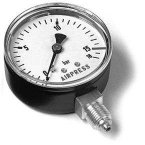 Pressure gauge 1/4" bottom connection