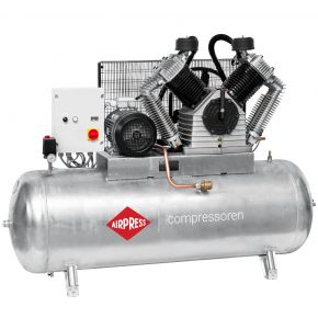 Compressor G 2500-500 SD Pro 11 bar 20 hp/15 kW 1420 l/min 500 l galvanized star delta switch
