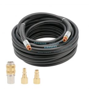 Air hose 20 bar 15 m 1/4" 14 x 8 mm hybrid polymer with set of couplings