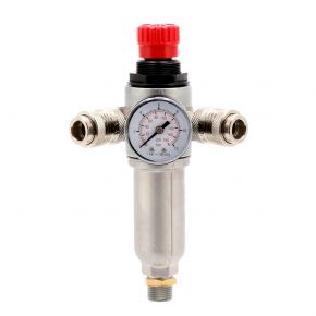 Pressure reducing valve 3/8" 10 bar with 2 quick couplings universal