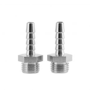 Air hose tail 6mm x 1/4" male blister 2 pcs.