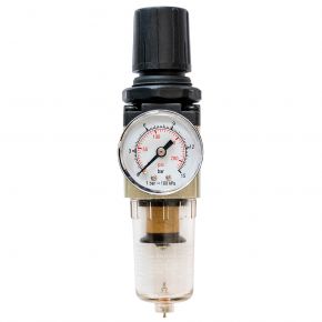 Oil-/Water seperator and pressure reducing valve 1/2" 10 bar 25 micron