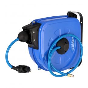 Air hose wall reel 16 bar 15 m 1/4" 12 x 8 mm PU