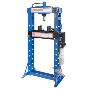Hydraulic press 20 ton 10 heights 190 mm stroke length dubbel pomp
