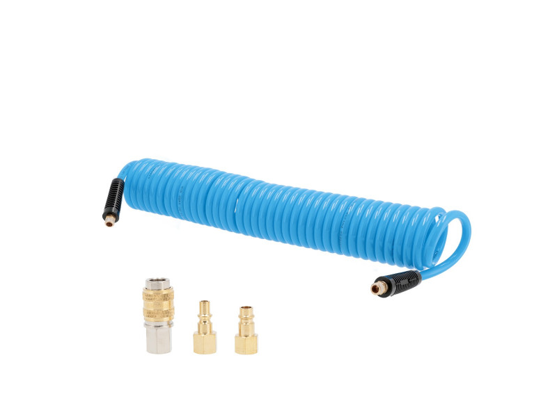 Spiral air hose 10 bar 15 m 1/4