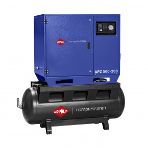 Silent Compressor APZ 500-200 10 bar 4 hp/3 kW 378 l/min 200 l