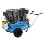 Mobile Benzine Compressor BM 17+17 10 bar 5.5 hp/4 kW 450 l/min 2 x 17 l