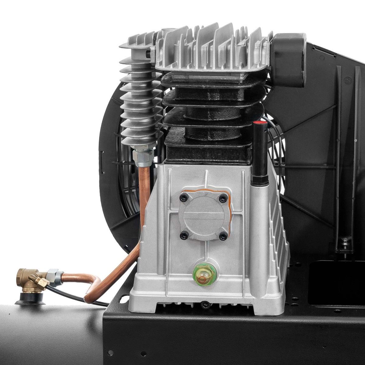 Twin-Cylinder Compressor Head | Black Pro Series | Airpress