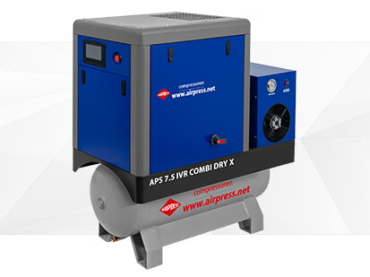 Screw compressor APS X 7-5 IVR Combi Dry