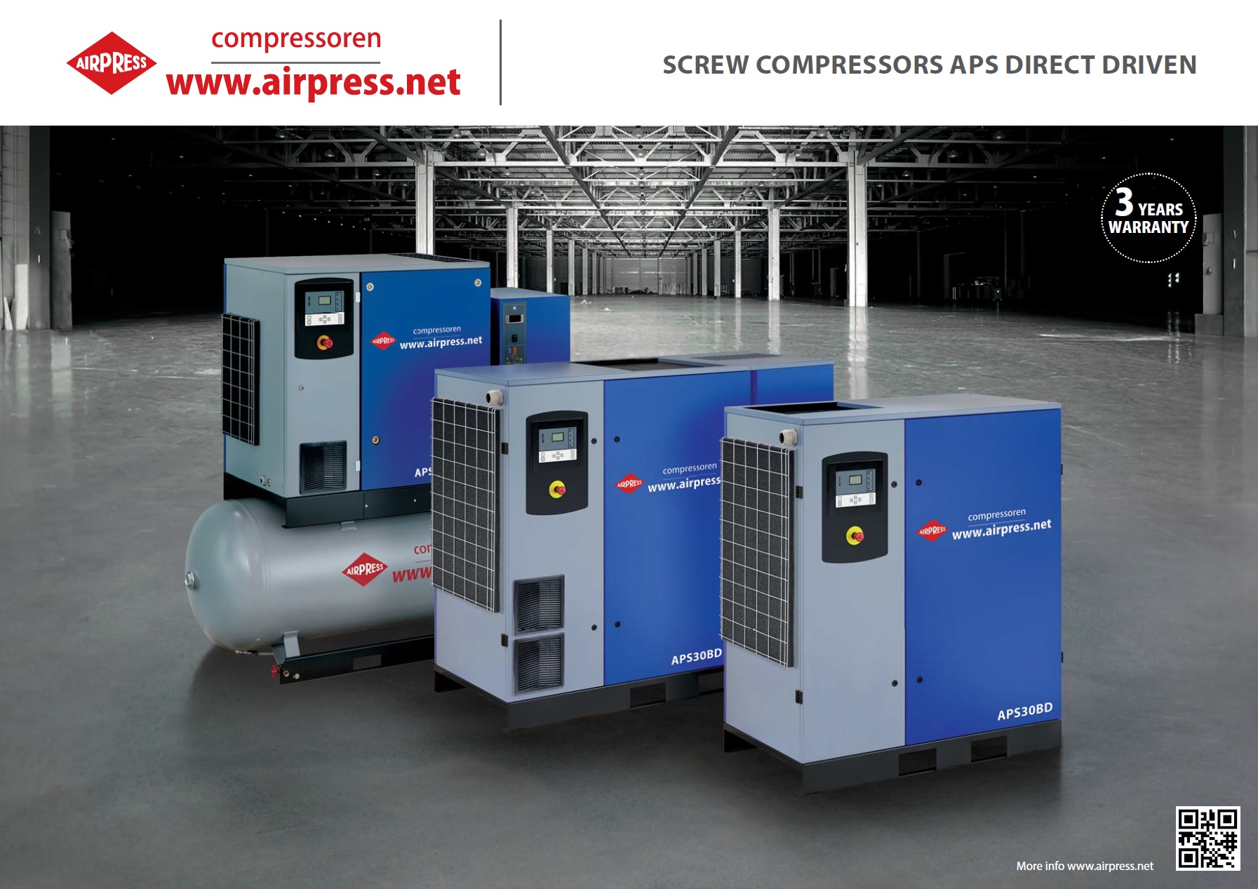 Screwcompressors APS DIRECT DRIVEN