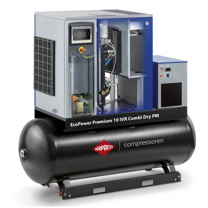 Eco Power Premium 10D IVR Combi Dry PM screw compressor