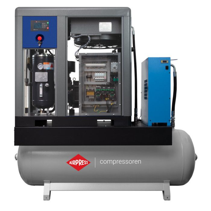 APS 15 Combi Dry X G2 screw compressor 10 bar 15 HP/11 kW 1440 l/min 500 l