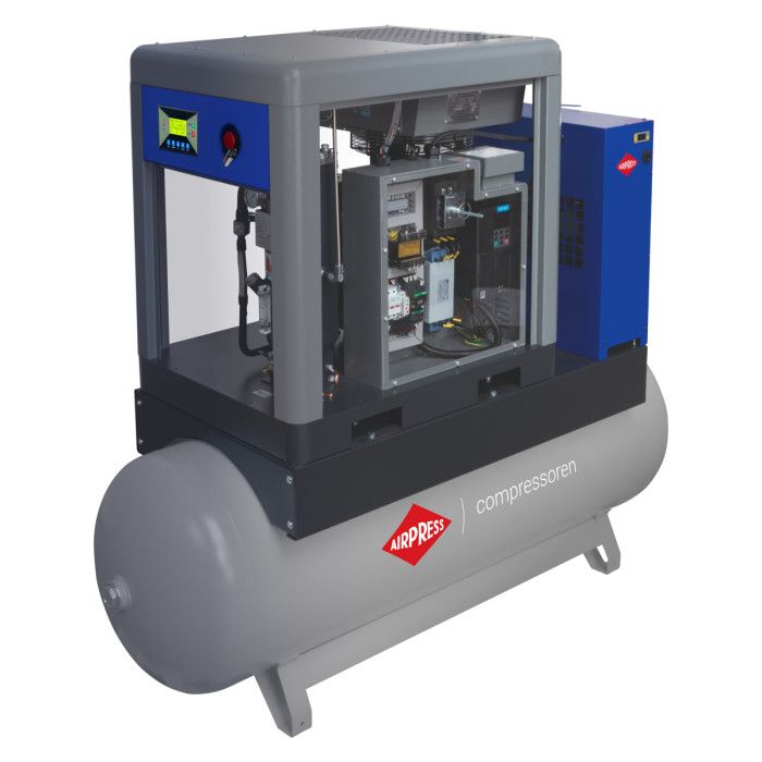 APS 7.5 Combi Dry X screw compressor 10 bar 7.5 HP/5.5 kW 690 l/min 500 l 